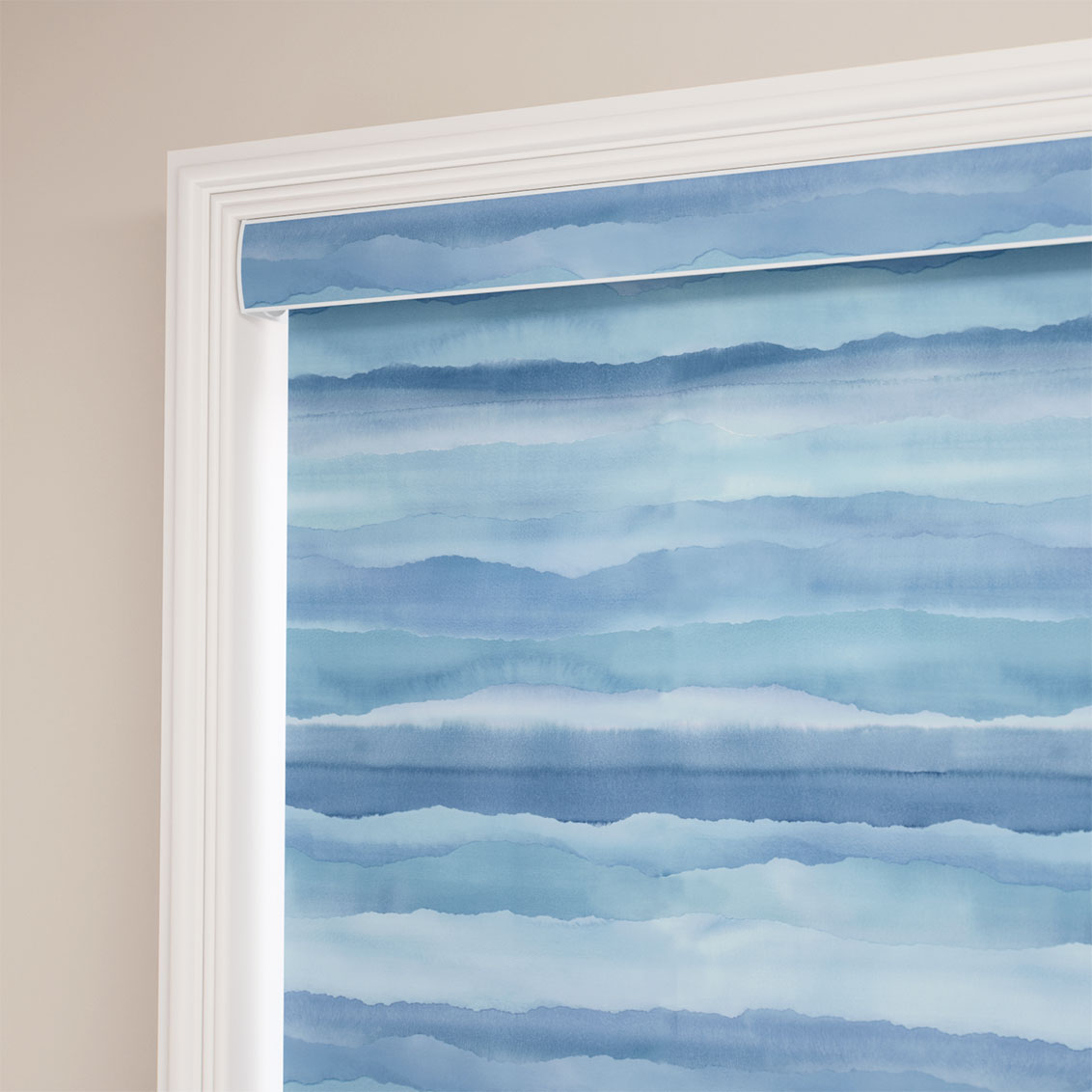 Splash Blackout Drift Sky Blue Roller Blind