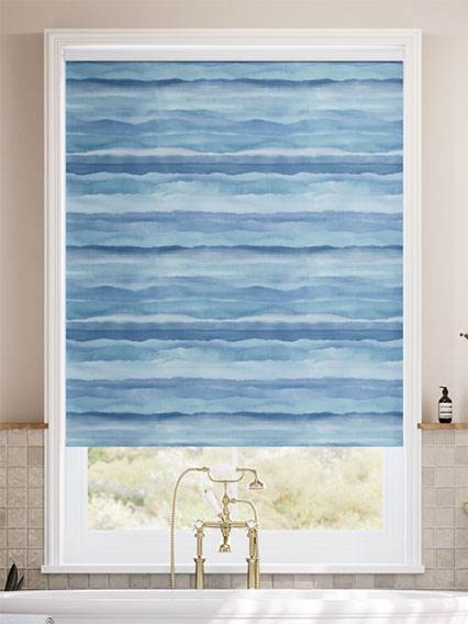 Splash Blackout Drift Sky Blue Roller Blind thumbnail image