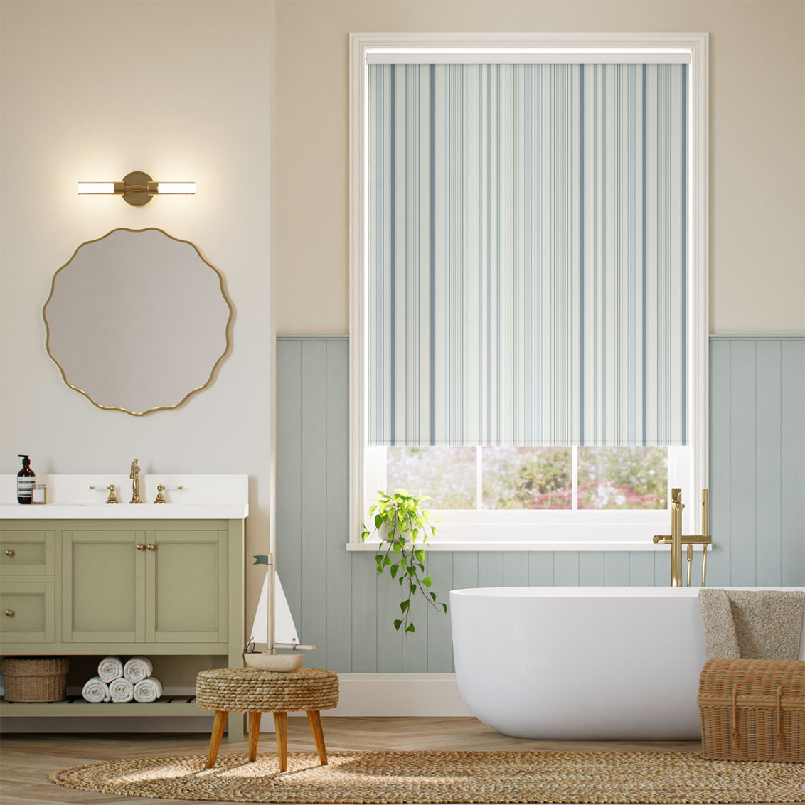 Splash Blackout Eden Denim Roller Blind