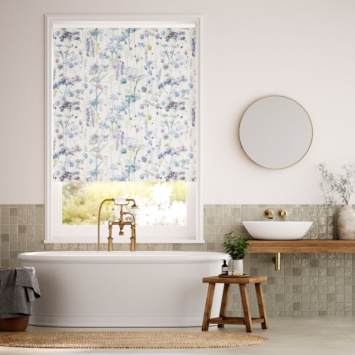 Splash Blackout Ilinizas Violet Roller Blind