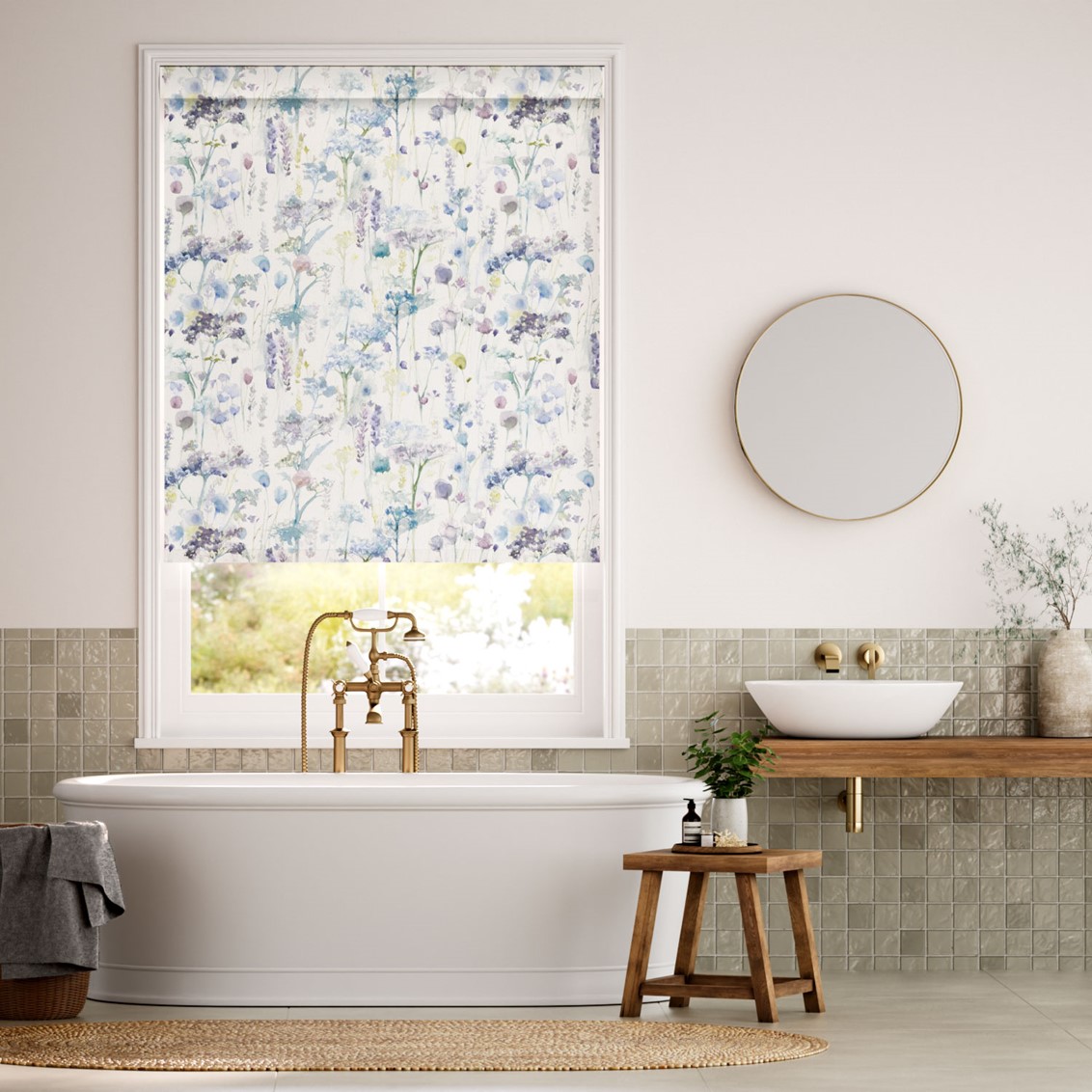 Splash Blackout Ilinizas Violet Roller Blind