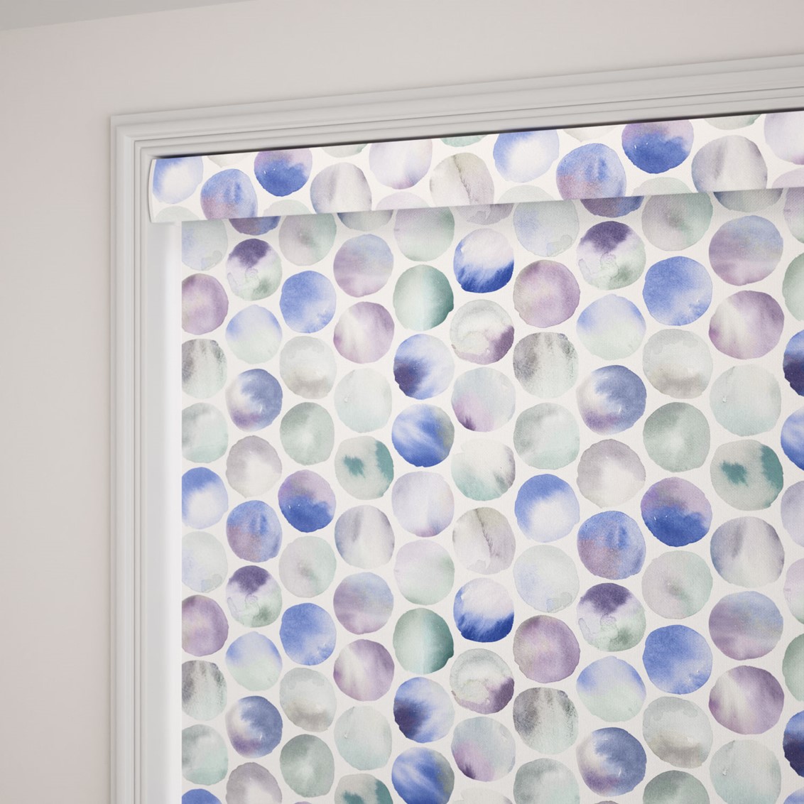 Splash Blackout Kiribati Violet Roller Blind