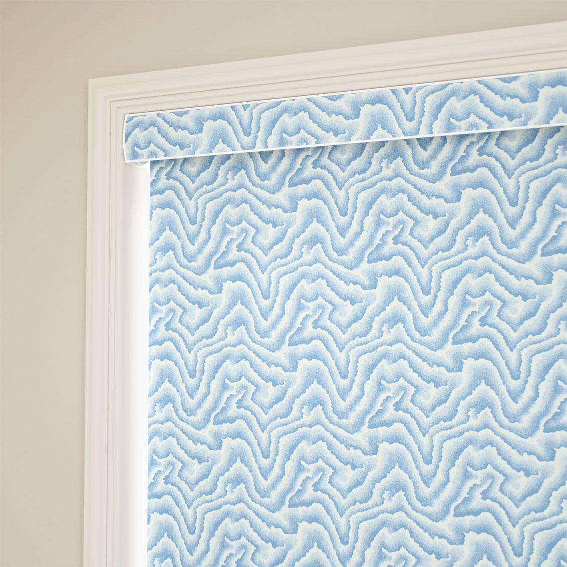 Splash Blackout Malachite Cornflower Roller Blind