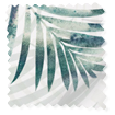 Splash Blackout Palm Leaf Sage Green Roller Blind swatch image