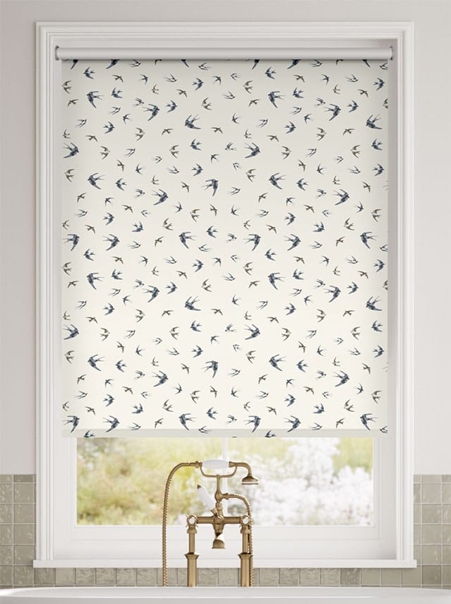 Twist2Go Splash Blackout Swallows and Swifts Blue Roller Blind thumbnail image