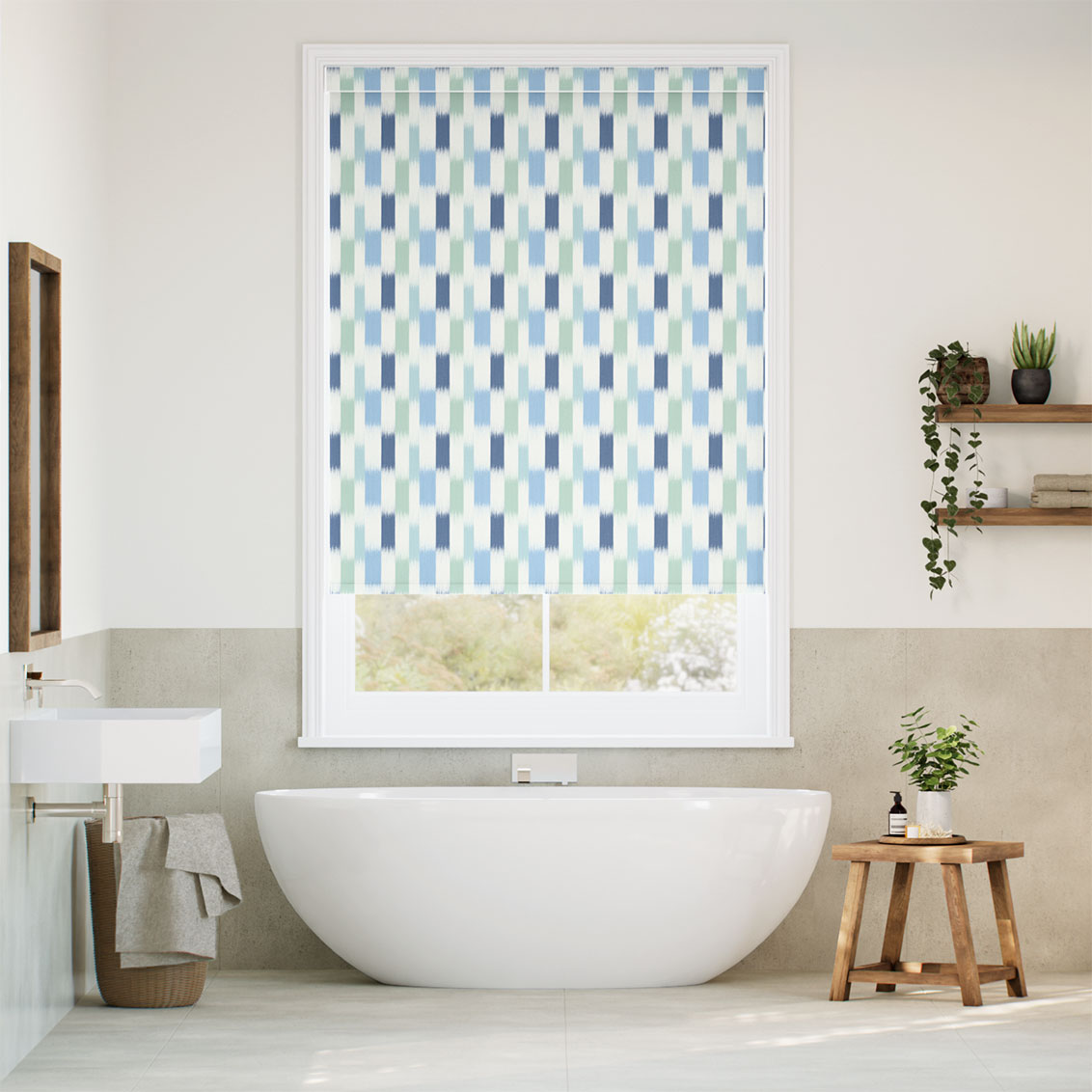 Splash Blackout Utto Pacific Teal Roller Blind