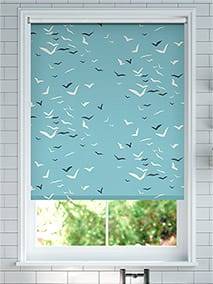 Splash Blackout Flight Powder Blue Roller Blind thumbnail image