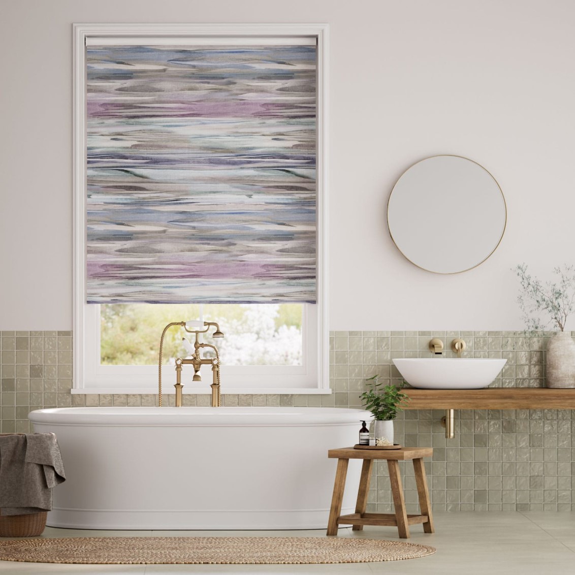 Splash Blackout Galatea Amethyst Roller Blind