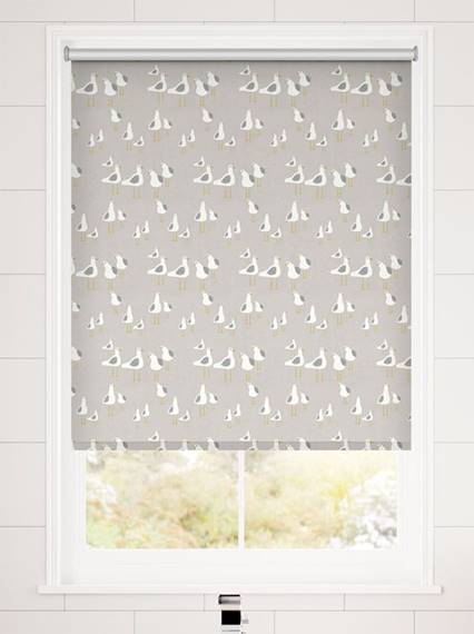 Splash Blackout Gulls Pebble Roller Blind thumbnail image