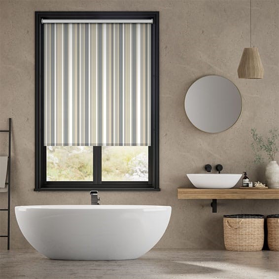 Splash Blackout Hampton Stripe Naturale Roller Blind