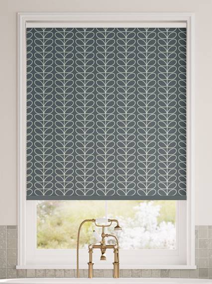 Splash Blackout Linear Stem Cool Grey Roller Blind thumbnail image