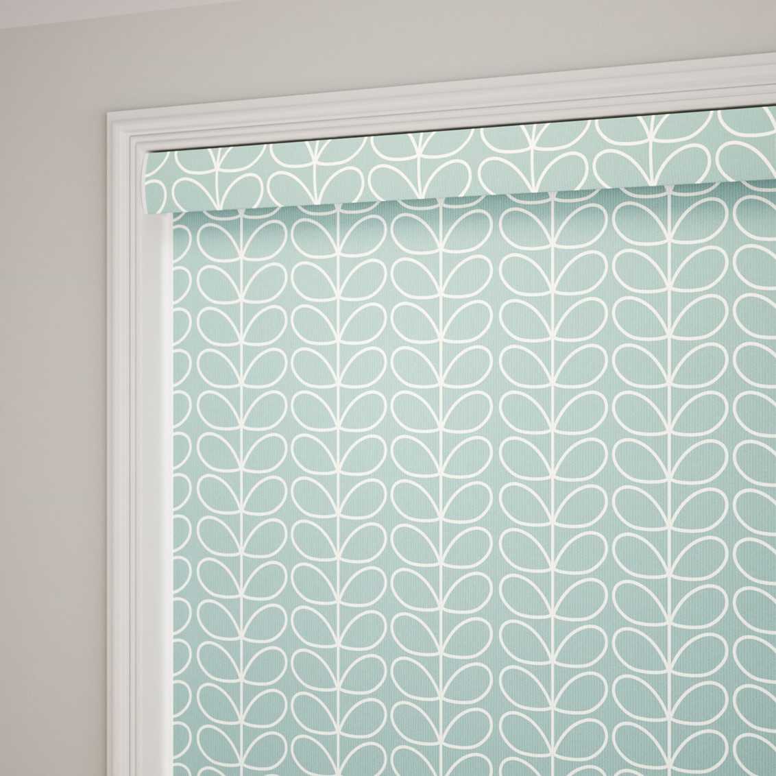 Splash Blackout Linear Stem Duck Egg Roller Blind