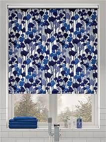 Twist2Go Splash Blackout Midnight Rushes Lagoon Blue Roller Blind thumbnail image