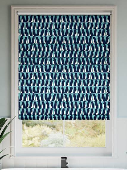 Splash Blackout Pedro Teal Roller Blind thumbnail image