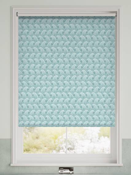 Splash Blackout Ride The Wave Aqua Roller Blind thumbnail image