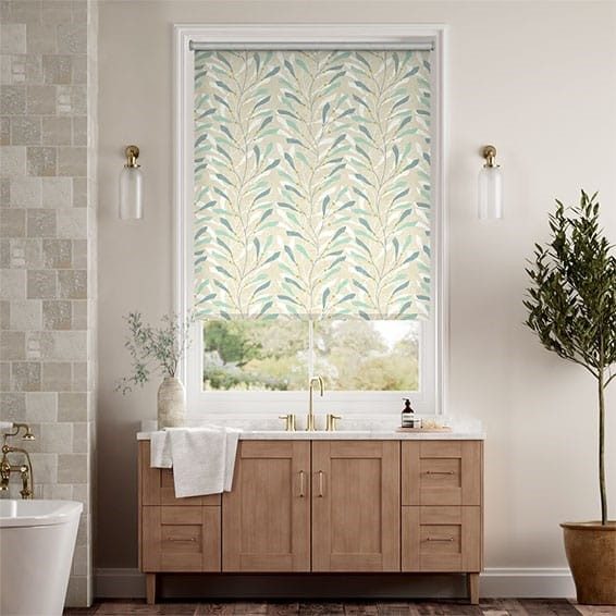 Splash Blackout Ocean Sea Kelp Lake Roller Blind