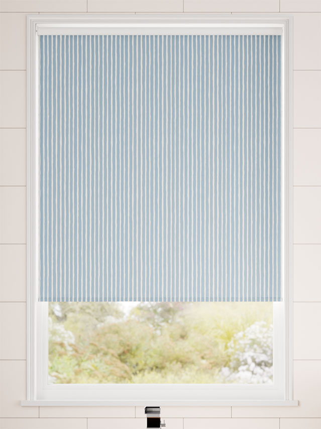 Splash Blackout Suki Stripe Denim Roller Blind thumbnail image