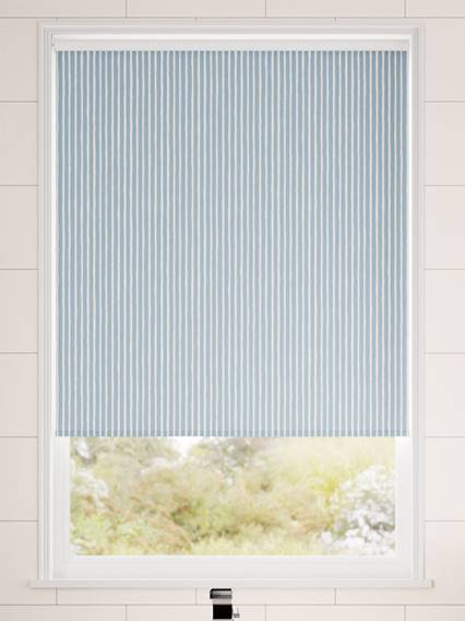 Twist2Go Splash Blackout Suki Stripe Denim Roller Blind thumbnail image