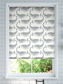 Splash Blackout Kids Whale of a Time Slate Roller Blind thumbnail image