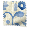 Spring Floral Blue Curtains swatch image