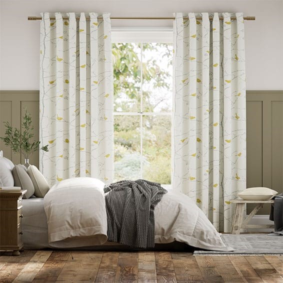 Springs Dawn Chorus Slate Curtains