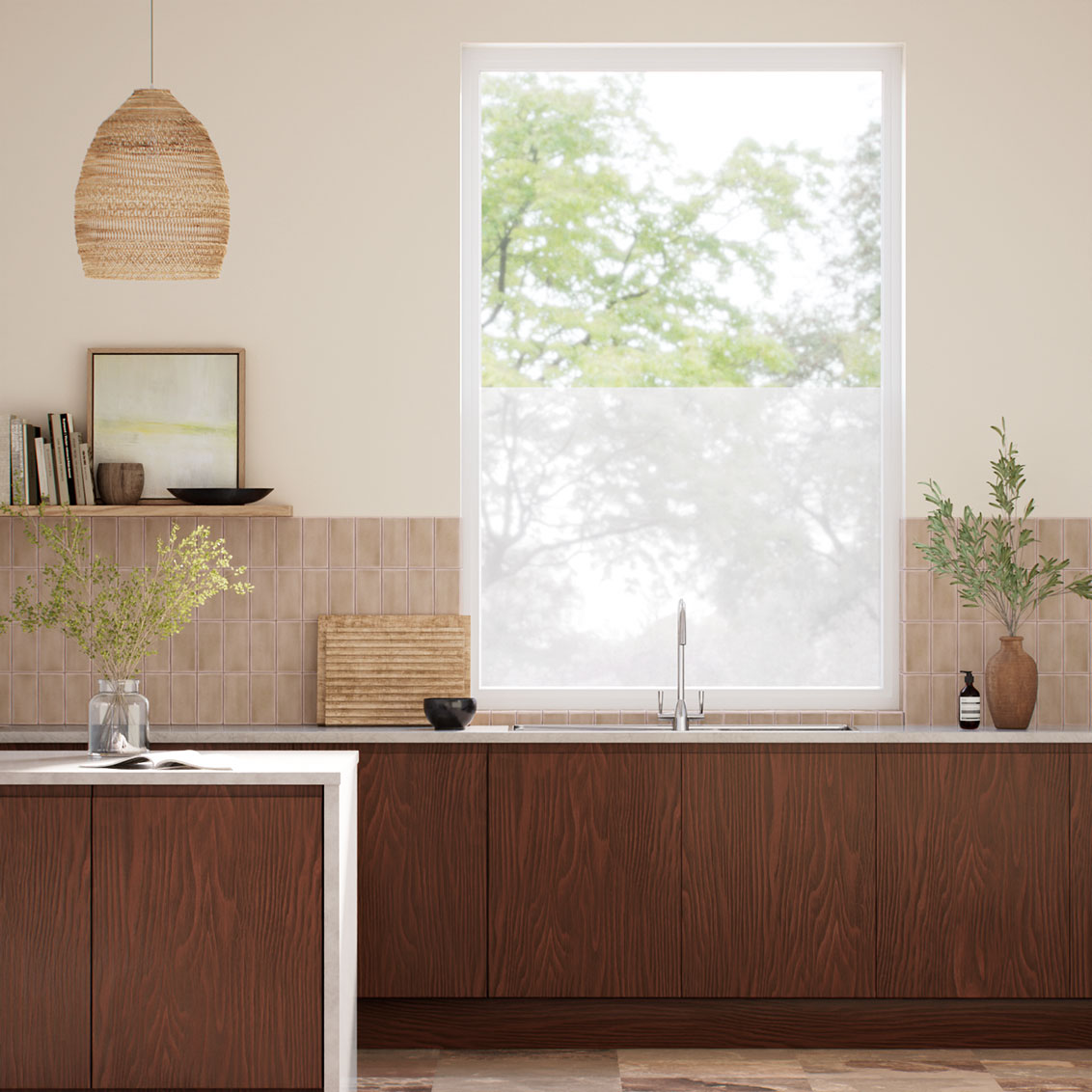 Chalk Sheer Textile Window Film