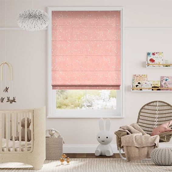 Star Gazing Pink  Roman Blind