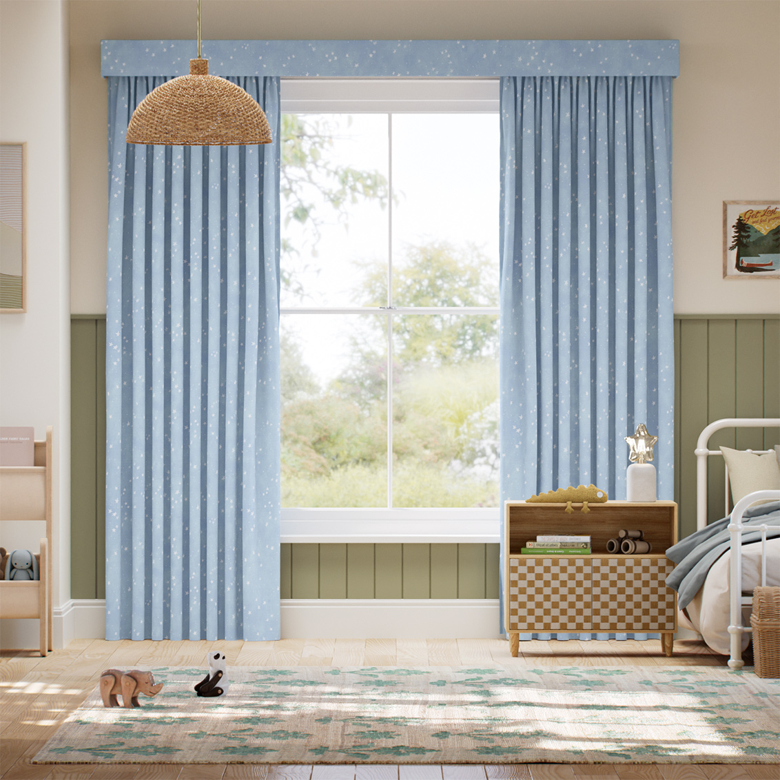 Complete Blackout Star Gazing Morning Sky Curtain