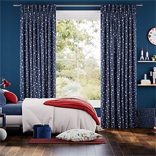 Starry Skies Blue Curtains thumbnail image