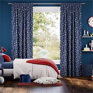 Starry Skies Blue Curtains thumbnail image