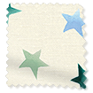 Starry Skies Multi Blues Curtains swatch image