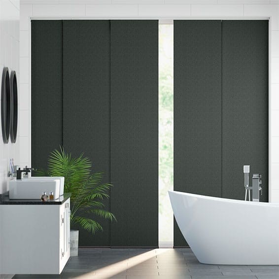 Static Slate Grey Panel Blind