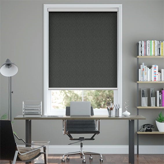 Twist2Go Static Blackout Slate Grey Roller Blind