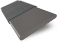 Steeple Grey & Anthracite Faux Wood Blind - 50mm Slat sample image