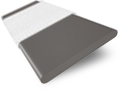 Steeple Grey & Chalk Faux Wood Blind - 50mm Slat sample image