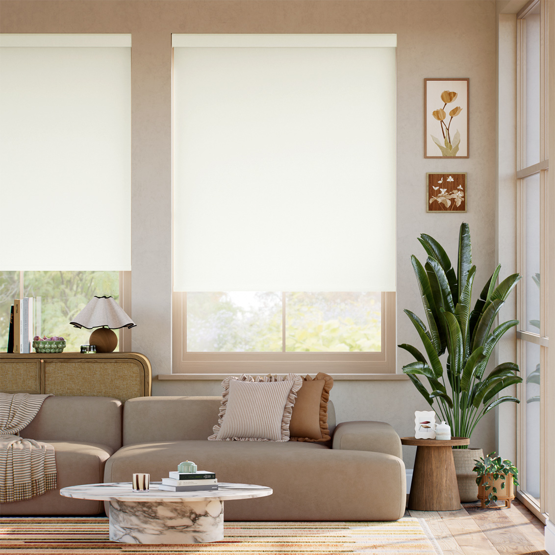 Choices Layla Bright White Roller Blind