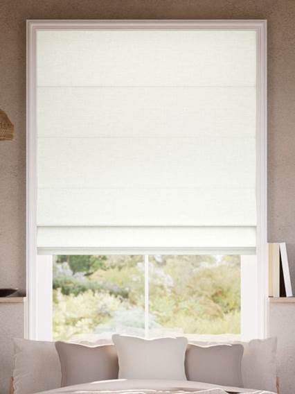 Layla Bright White Roman Blind thumbnail image