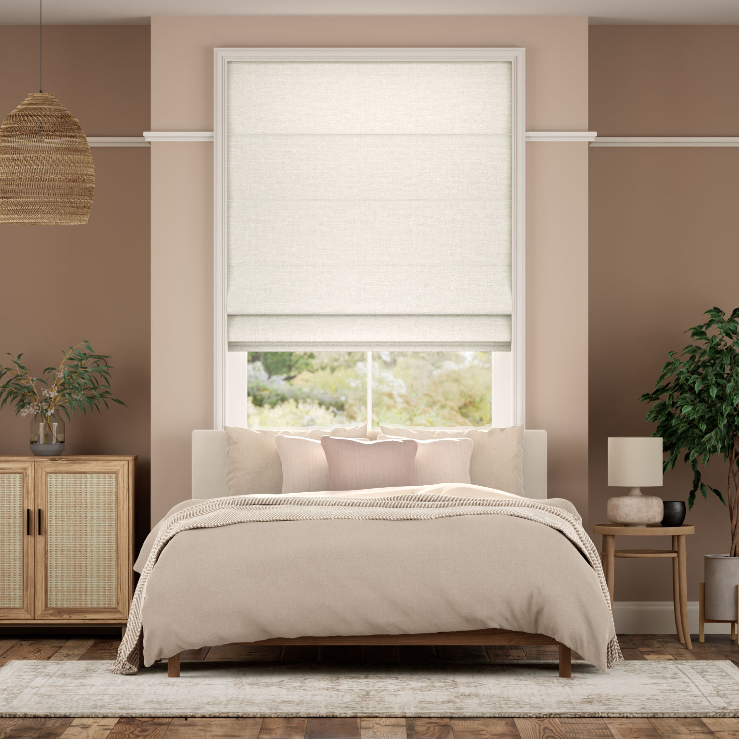 Layla Ecru Roman Blind