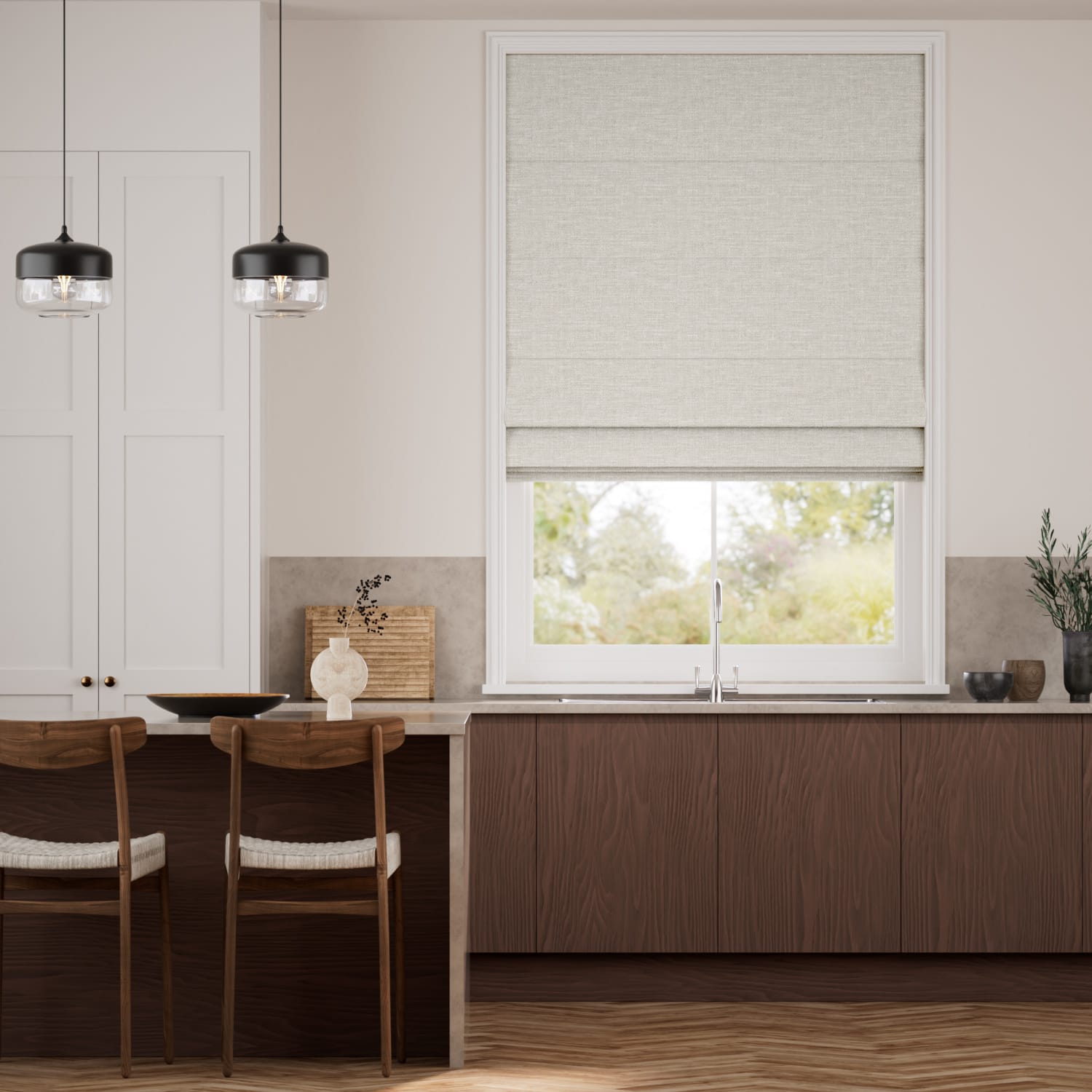 Layla Pebble Roman Blind