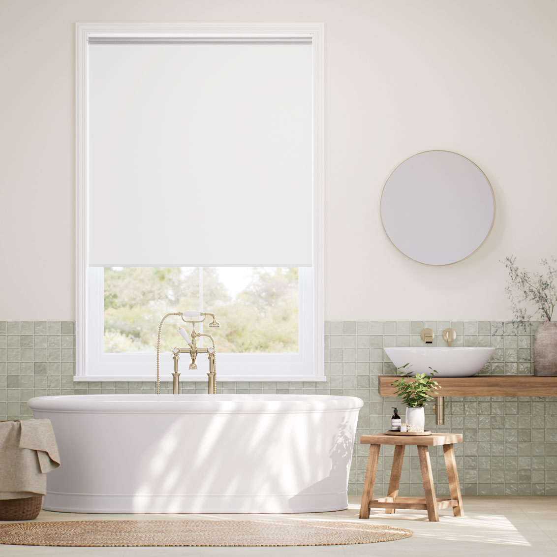 Sterling Thermal Blackout White Roller Blind