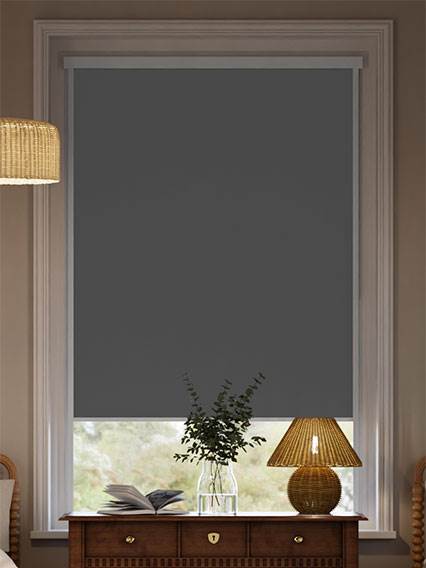 Stick On Sevilla Blackout Anchor Grey Stick On Blackout Roller Blind thumbnail image