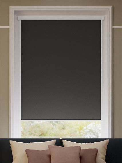 Stick On Sevilla Blackout Charcoal Stick On Blackout Roller Blind thumbnail image