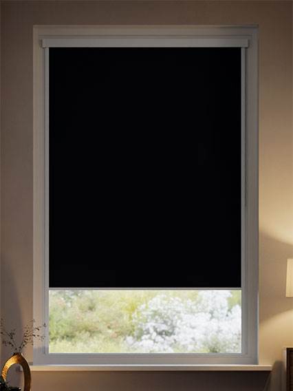 Stick On Sevilla Blackout Ink Stick On Blackout Roller Blind thumbnail image