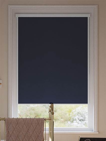 Stick On Sevilla Blackout Twilight Blue Stick On Blackout Roller Blind thumbnail image
