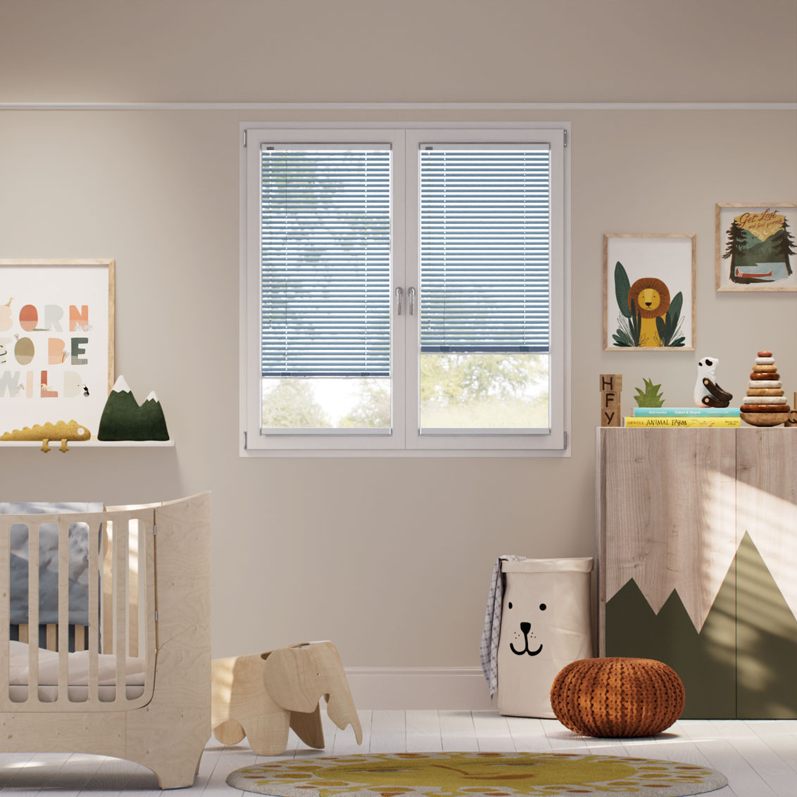 Stick On Essence Blue Bay Venetian Blind - 25mm Slat