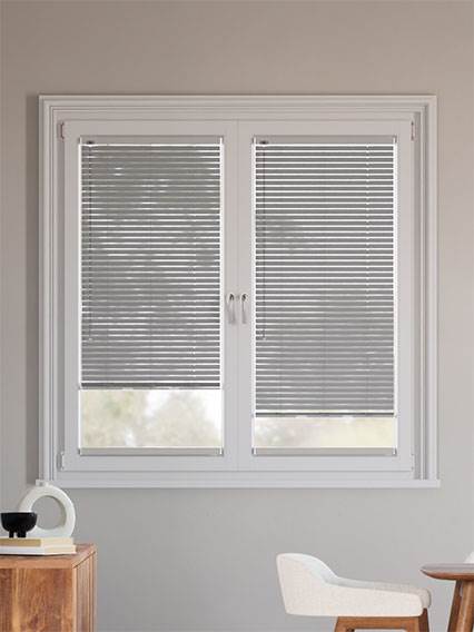 Stick On L-Shaped Essence Mid Grey Stick On L-Shaped Venetian Blind thumbnail image