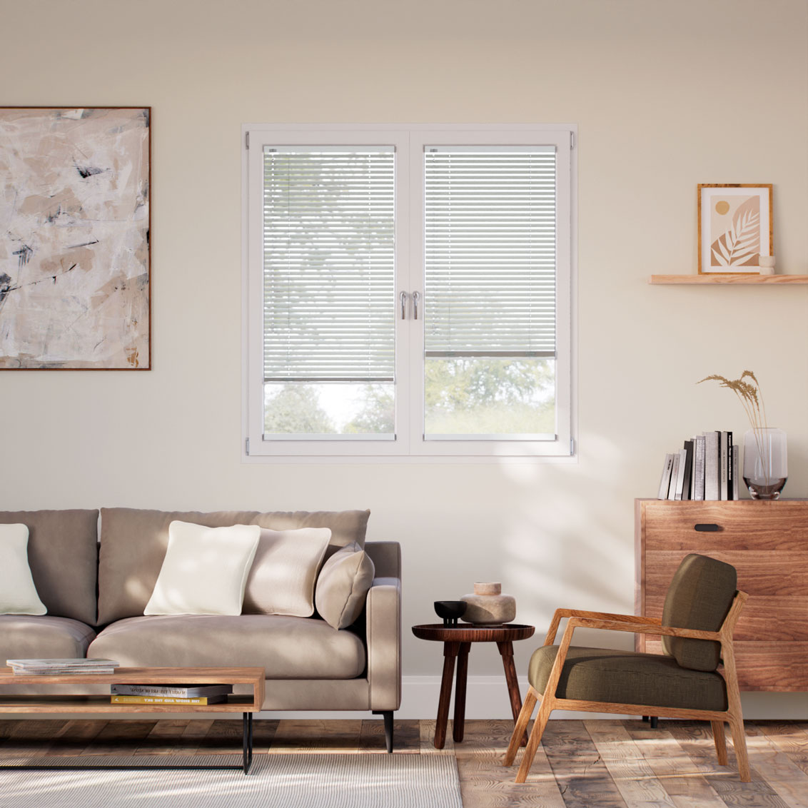 Stick On Essence Porcelain Venetian Blind - 25mm Slat