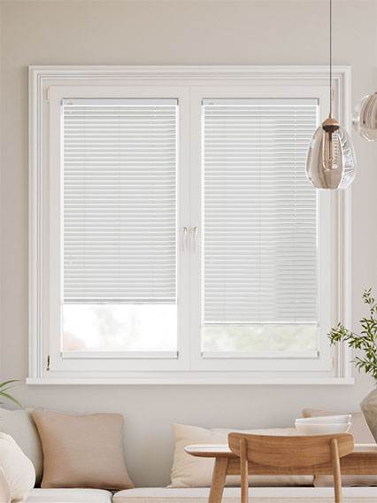 Stick On L-Shaped Essence Silver Grey Stick On L-Shaped Venetian Blind thumbnail image