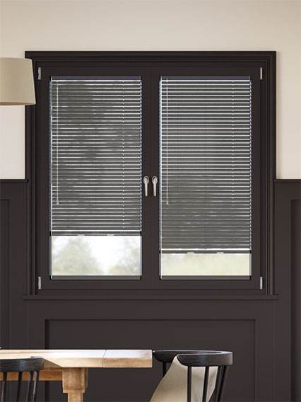 Stick On L-Shaped Essence Slate Grey Stick On L-Shaped Venetian Blind thumbnail image