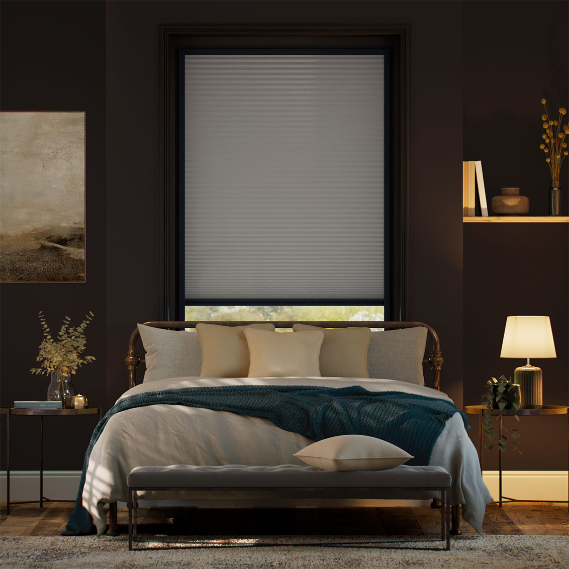 Stick On MaxShade Complete Blackout Nickel Thermal Blind